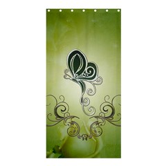 Wonderful Butterlies , Green Colors Shower Curtain 36  X 72  (stall)  by FantasyWorld7