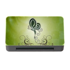 Wonderful Butterlies , Green Colors Memory Card Reader With Cf by FantasyWorld7