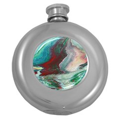 Dreams In Color Round Hip Flask (5 Oz) by WILLBIRDWELL