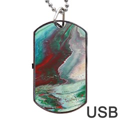 Dreams In Color Dog Tag Usb Flash (one Side) by WILLBIRDWELL