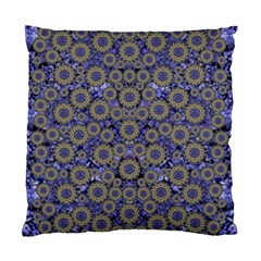 Blue Small Wonderful Floral In Mandalas Standard Cushion Case (two Sides) by pepitasart