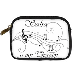 Salsa Is My Therapy Partition Digital Camera Leather Case by alllovelyideas