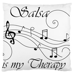 Salsa Is My Therapy Partition Large Flano Cushion Case (one Side) by alllovelyideas