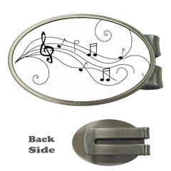 Music Partition Money Clips (oval)  by alllovelyideas