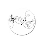 music partition Magnet 3  (Round) Front