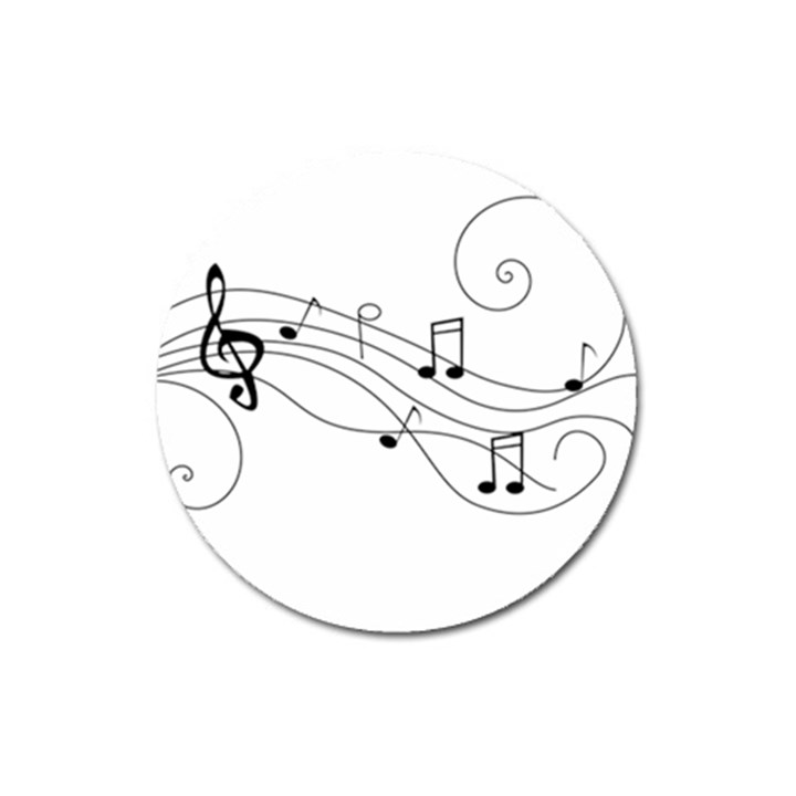 music partition Magnet 3  (Round)