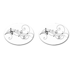 Music Partition Cufflinks (oval) by alllovelyideas