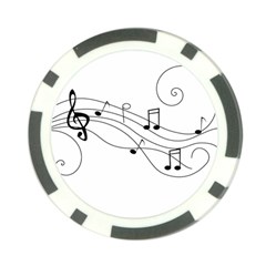 Music Partition Poker Chip Card Guard by alllovelyideas