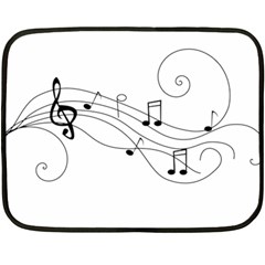 Music Partition Fleece Blanket (mini) by alllovelyideas