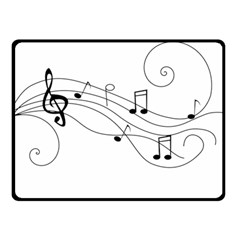 Music Partition Fleece Blanket (small) by alllovelyideas