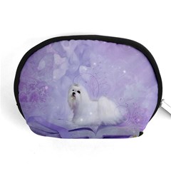 Cute Little Maltese, Soft Colors Accessory Pouch (medium) by FantasyWorld7