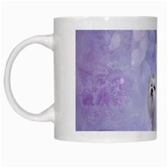 Cute Little Maltese, Soft Colors White Mugs by FantasyWorld7