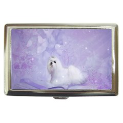 Cute Little Maltese, Soft Colors Cigarette Money Case by FantasyWorld7