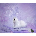 Cute Little Maltese, Soft Colors Deluxe Canvas 14  x 11  (Stretched) 14  x 11  x 1.5  Stretched Canvas