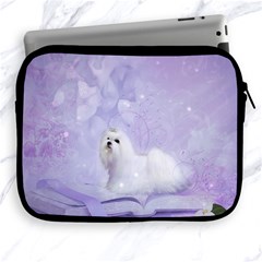 Cute Little Maltese, Soft Colors Apple Ipad 2/3/4 Zipper Cases by FantasyWorld7