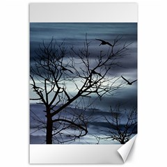 Night Nature Scene Photo Illustration Canvas 24  X 36 