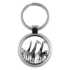 Giraffe  Key Chains (round)  by Valentinaart