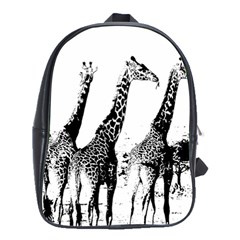 Giraffe  School Bag (large) by Valentinaart