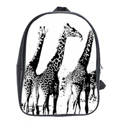 Giraffe  School Bag (xl) by Valentinaart