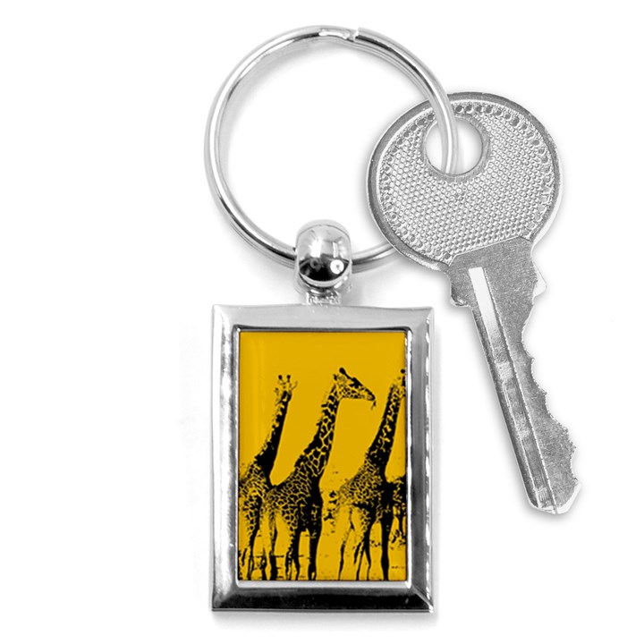 Giraffe  Key Chains (Rectangle) 