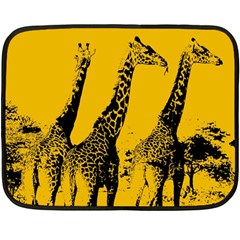 Giraffe  Double Sided Fleece Blanket (mini)  by Valentinaart