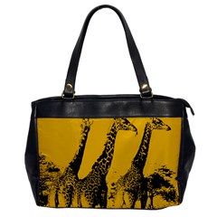 Giraffe  Oversize Office Handbag by Valentinaart