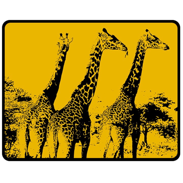 Giraffe  Fleece Blanket (Medium) 