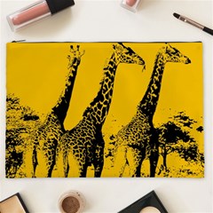 Giraffe  Cosmetic Bag (xxl) by Valentinaart