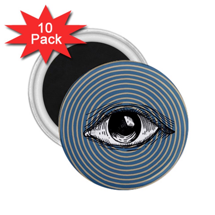 Pop Art Eye 2.25  Magnets (10 pack) 