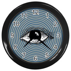 Pop Art Eye Wall Clock (black) by Valentinaart