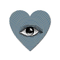 Pop Art Eye Heart Magnet by Valentinaart