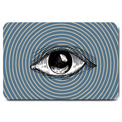 Pop Art Eye Large Doormat  by Valentinaart