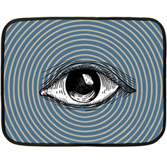 Pop Art Eye Fleece Blanket (mini) by Valentinaart