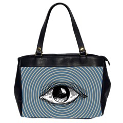 Pop Art Eye Oversize Office Handbag (2 Sides) by Valentinaart