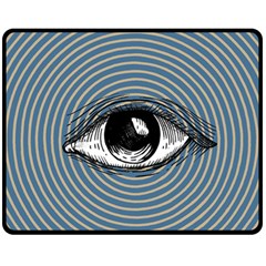 Pop Art Eye Fleece Blanket (medium)  by Valentinaart