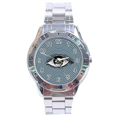 Pop Art Eye Stainless Steel Analogue Watch by Valentinaart