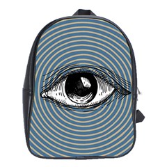 Pop Art Eye School Bag (xl) by Valentinaart