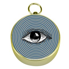 Pop Art Eye Gold Compasses by Valentinaart