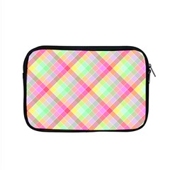 Pastel Rainbow Tablecloth Diagonal Check Apple Macbook Pro 15  Zipper Case by PodArtist