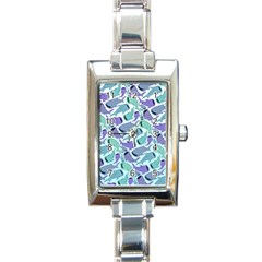 Whale Sharks Rectangle Italian Charm Watch