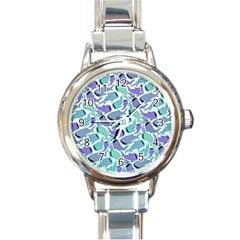 Whale Sharks Round Italian Charm Watch