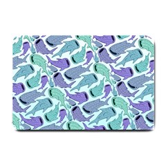 Whale Sharks Small Doormat  by mbendigo