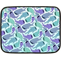 Whale Sharks Fleece Blanket (mini) by mbendigo