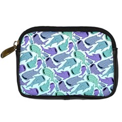 Whale Sharks Digital Camera Leather Case by mbendigo