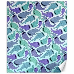 Whale Sharks Canvas 8  X 10  by mbendigo