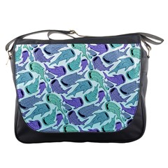 Whale Sharks Messenger Bag by mbendigo