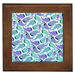 Whale Sharks Framed Tiles by mbendigo