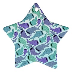 Whale Sharks Ornament (star) by mbendigo