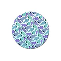 Whale Sharks Magnet 3  (round) by mbendigo