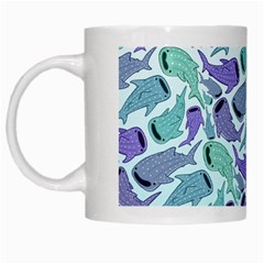 Whale Sharks White Mugs by mbendigo